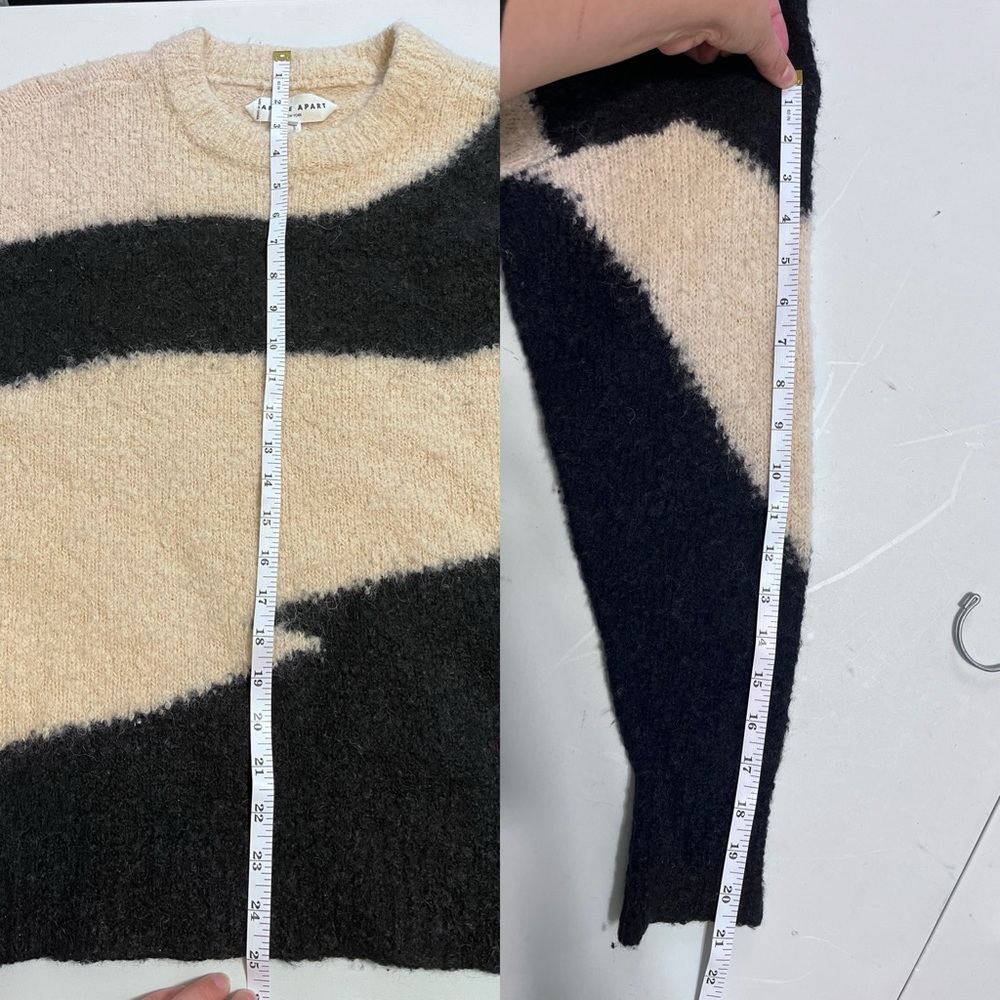 Apiece Apart Superfine Alpaca Elle Textured Sweater Abstract Print - Picture 16 of 16